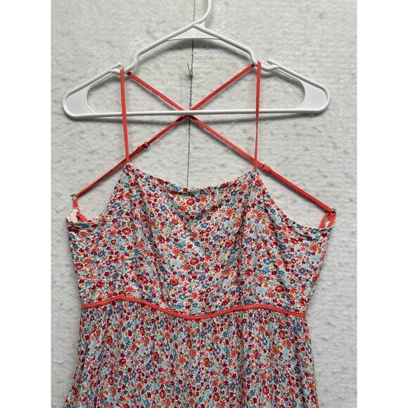 Aakaa Floral Midi Dress with Red Accents - Picture 4 of 13